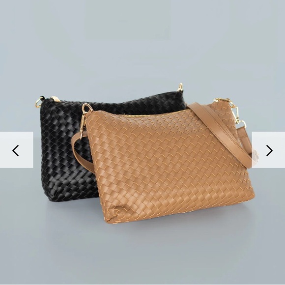 NEW Gray Haus: Soho Woven Black Bag Purse Jilly Box Summer 2025 Vegan Leather - Picture 9 of 10